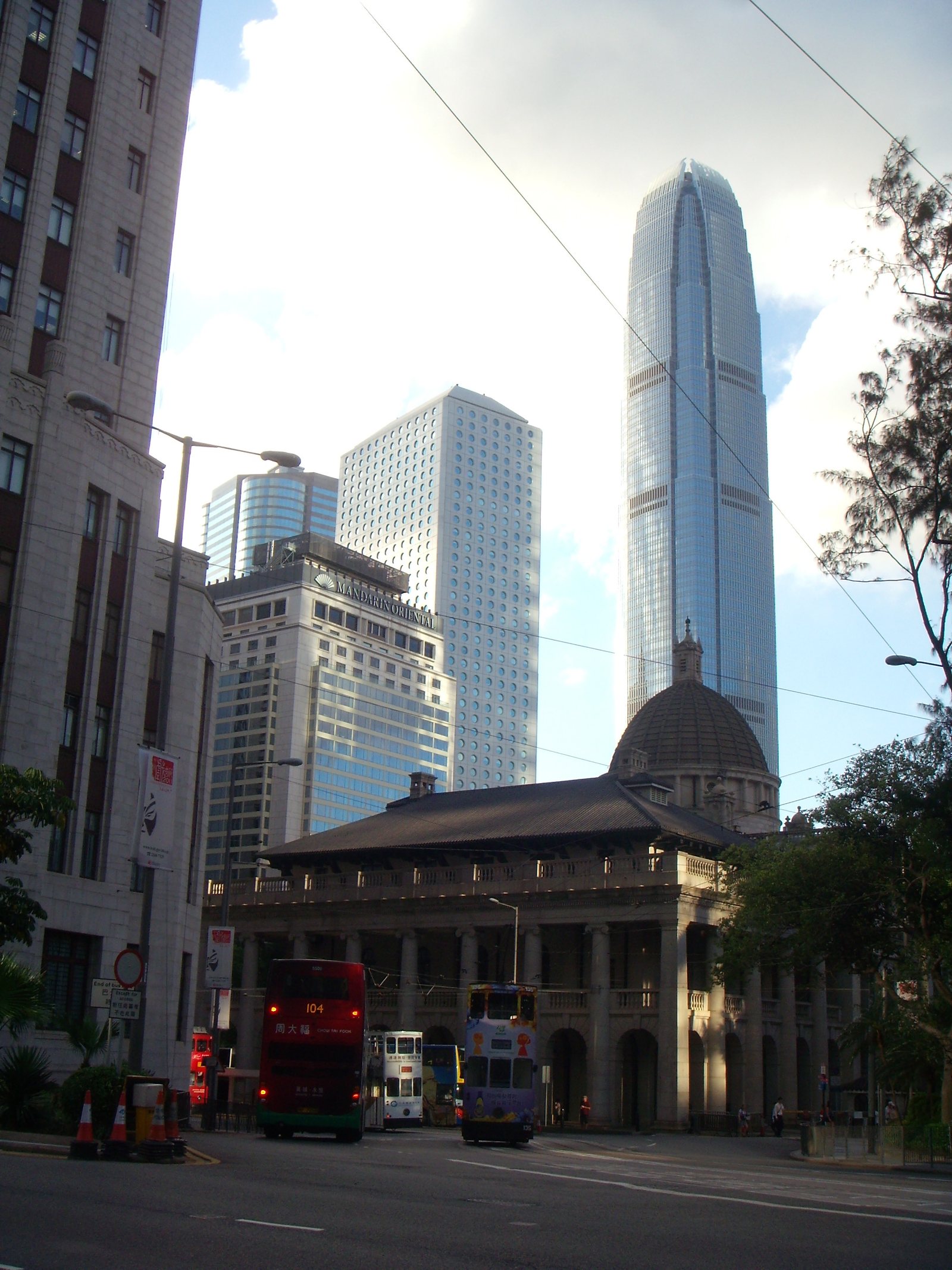 The International Finance Center, the second-tallest building in Hong Kong, 88 stories high.
