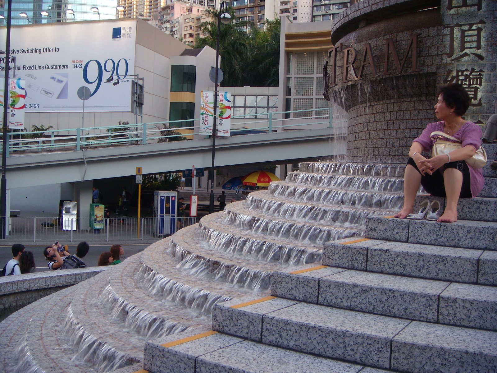 Entrance to the lower peak tram terminus for the tram that goes to Victoria’s Peak.