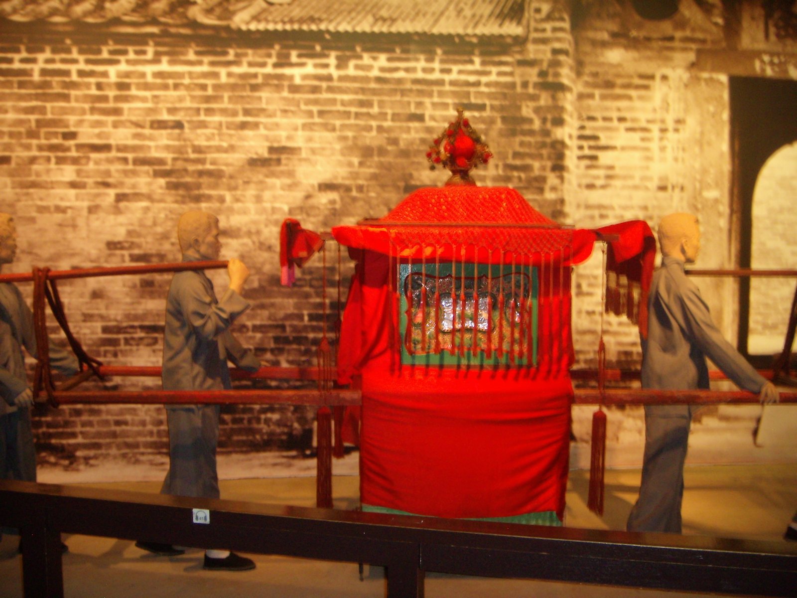 DSCN3180 Marriage processions were common in the Chinese culture. Marriages were usually arranged with the help of a matchmaker, who would assess the