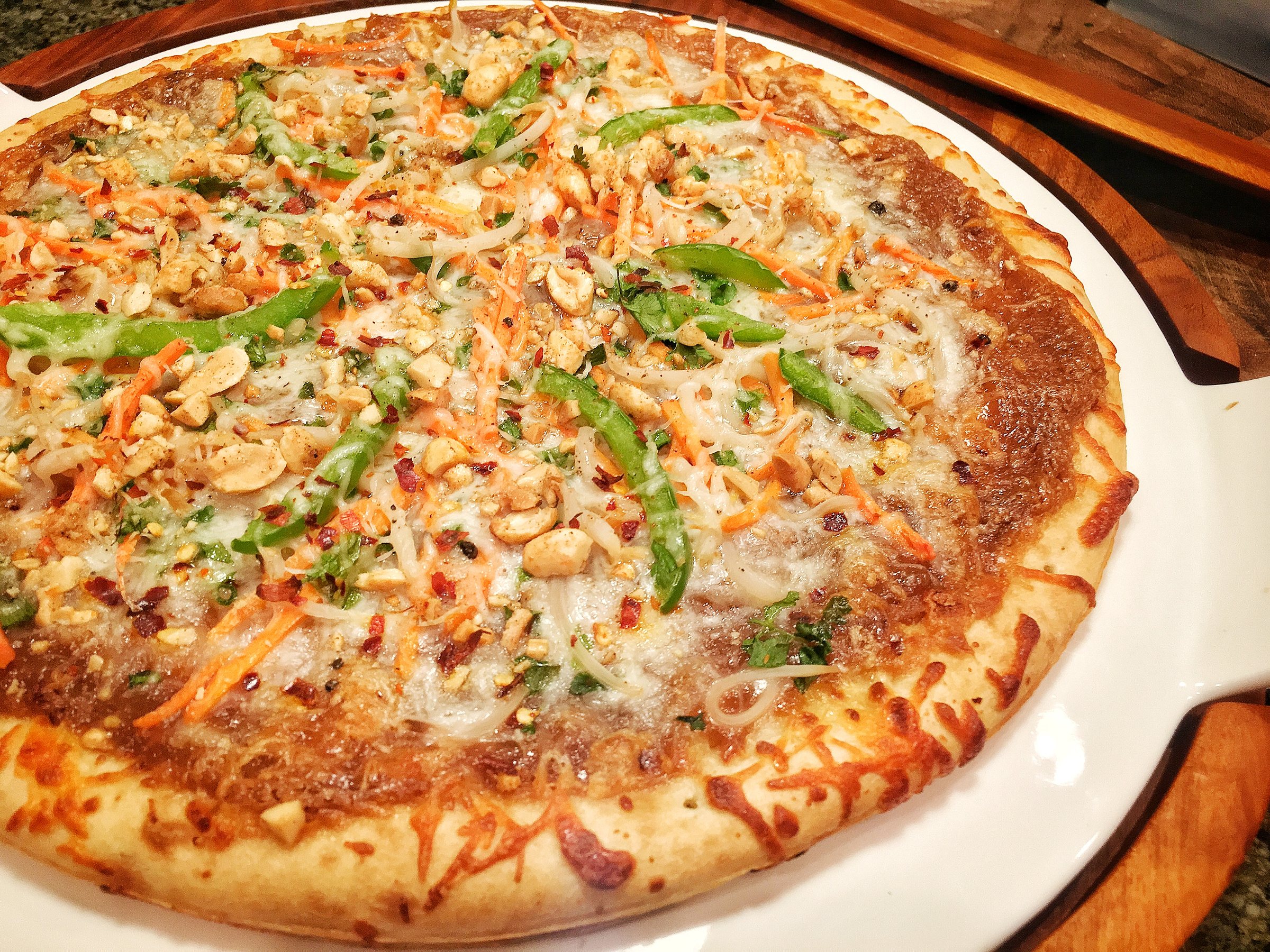 Vegetarian Thai Pizza - The way to his heart