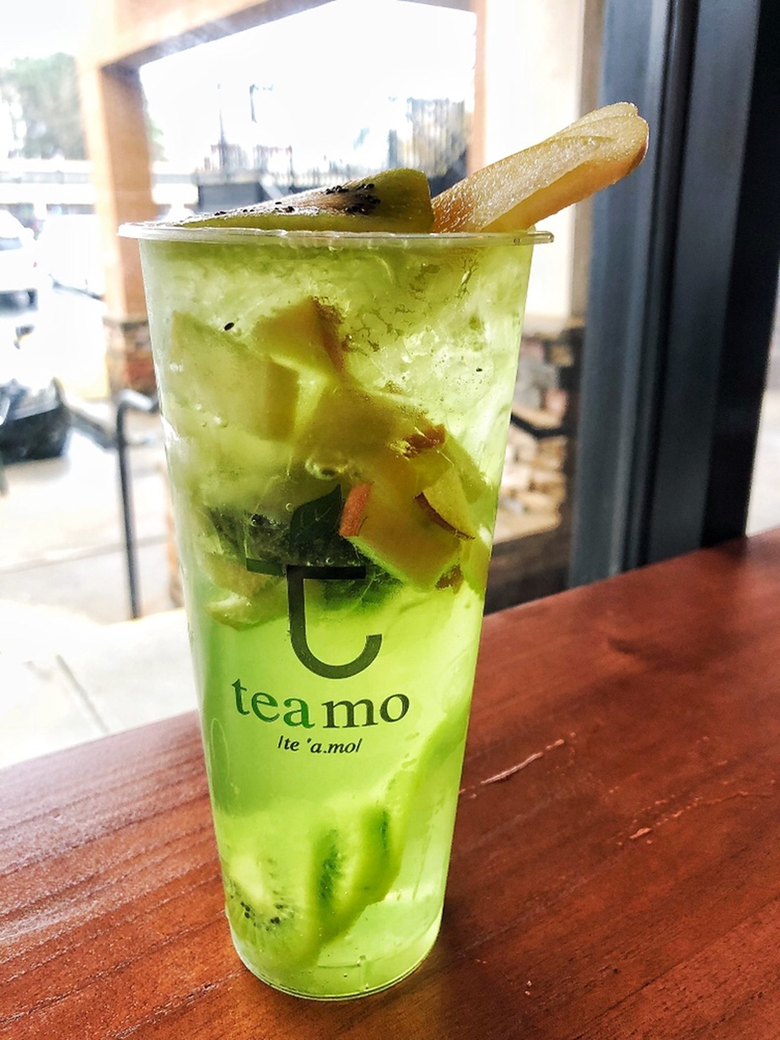 Kiwi Apple Iced Tea at Teamo in Sandy Springs.