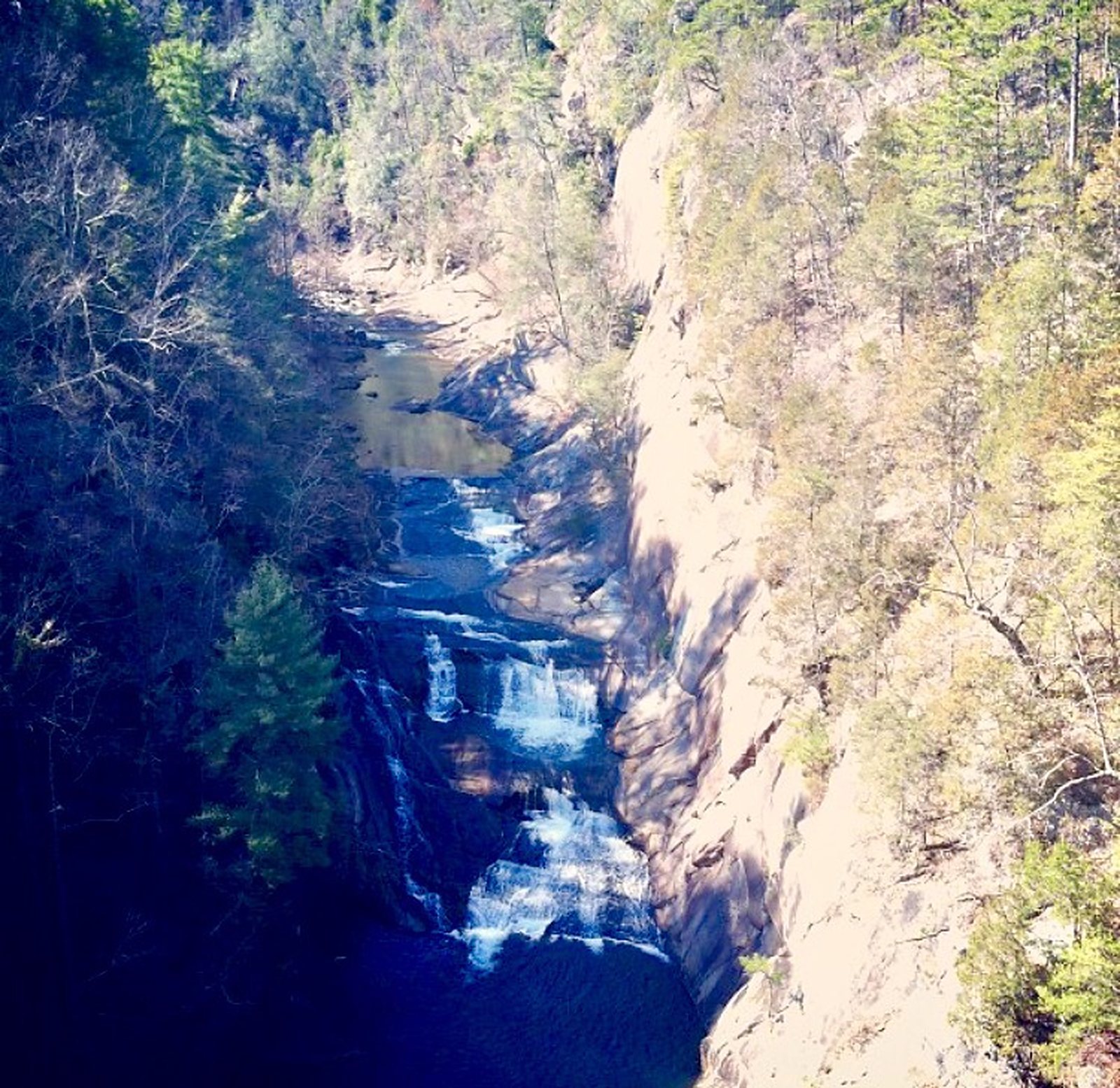 Picture of the falls during my first visit to the gorge, on the way to Gatlinburg
