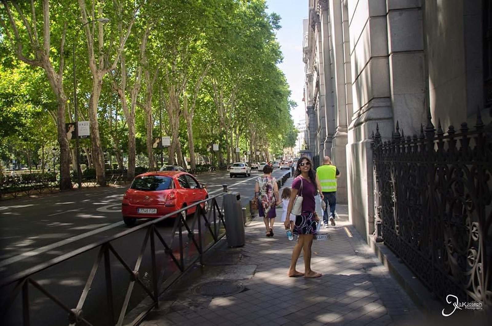 Walking down the streets of Madrid