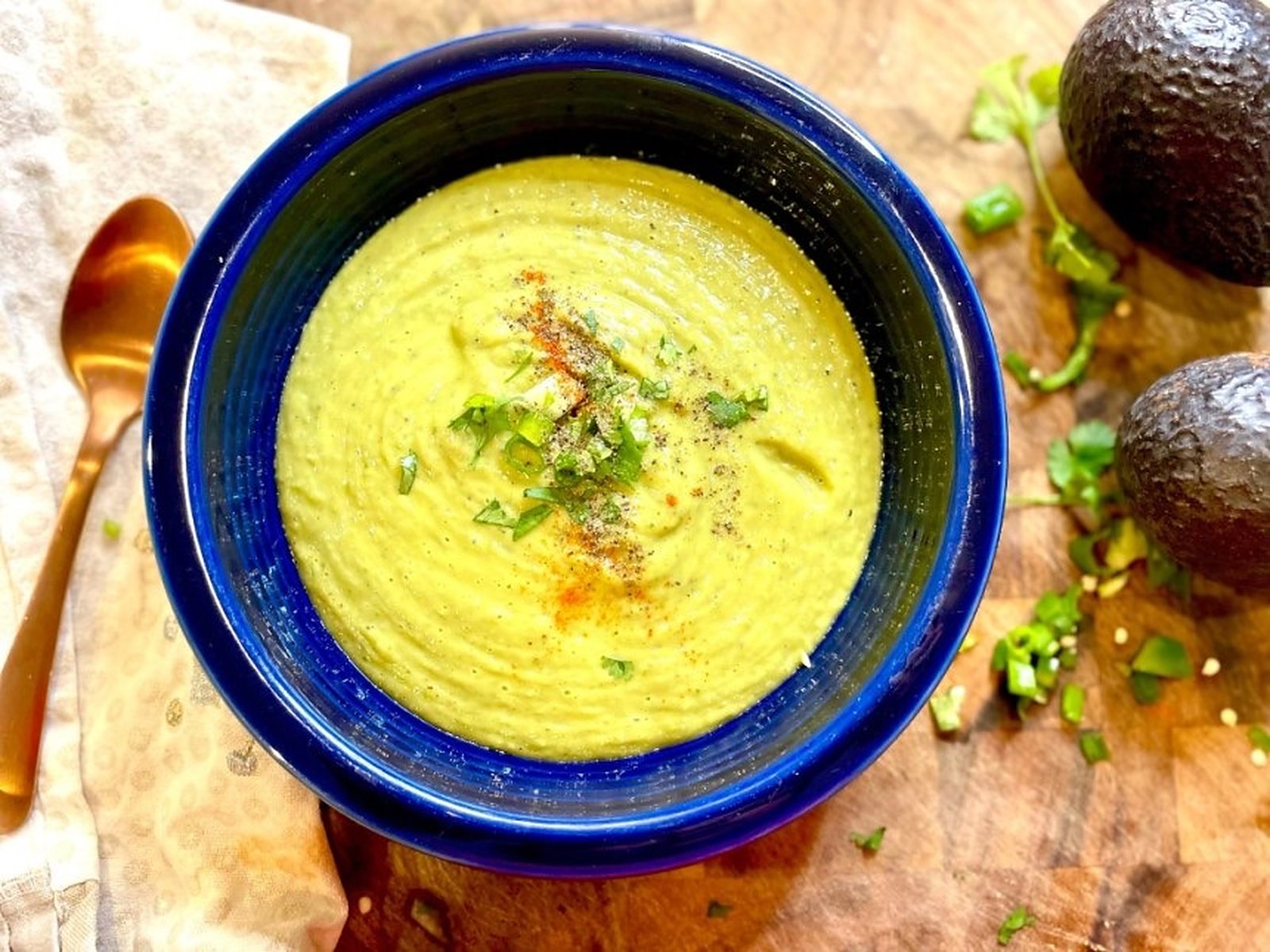 Roasted Tomatillo Gazpacho Soup