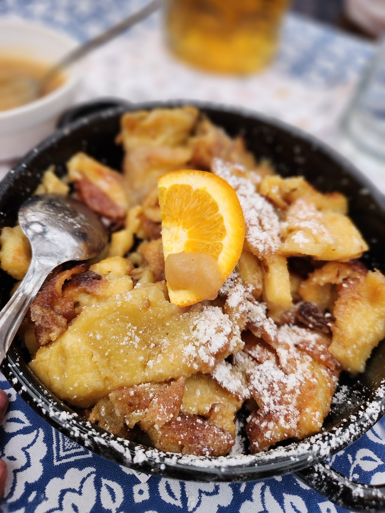 The best version of this we had was served at the Hofbrauhaus tent at Oktoberfest.