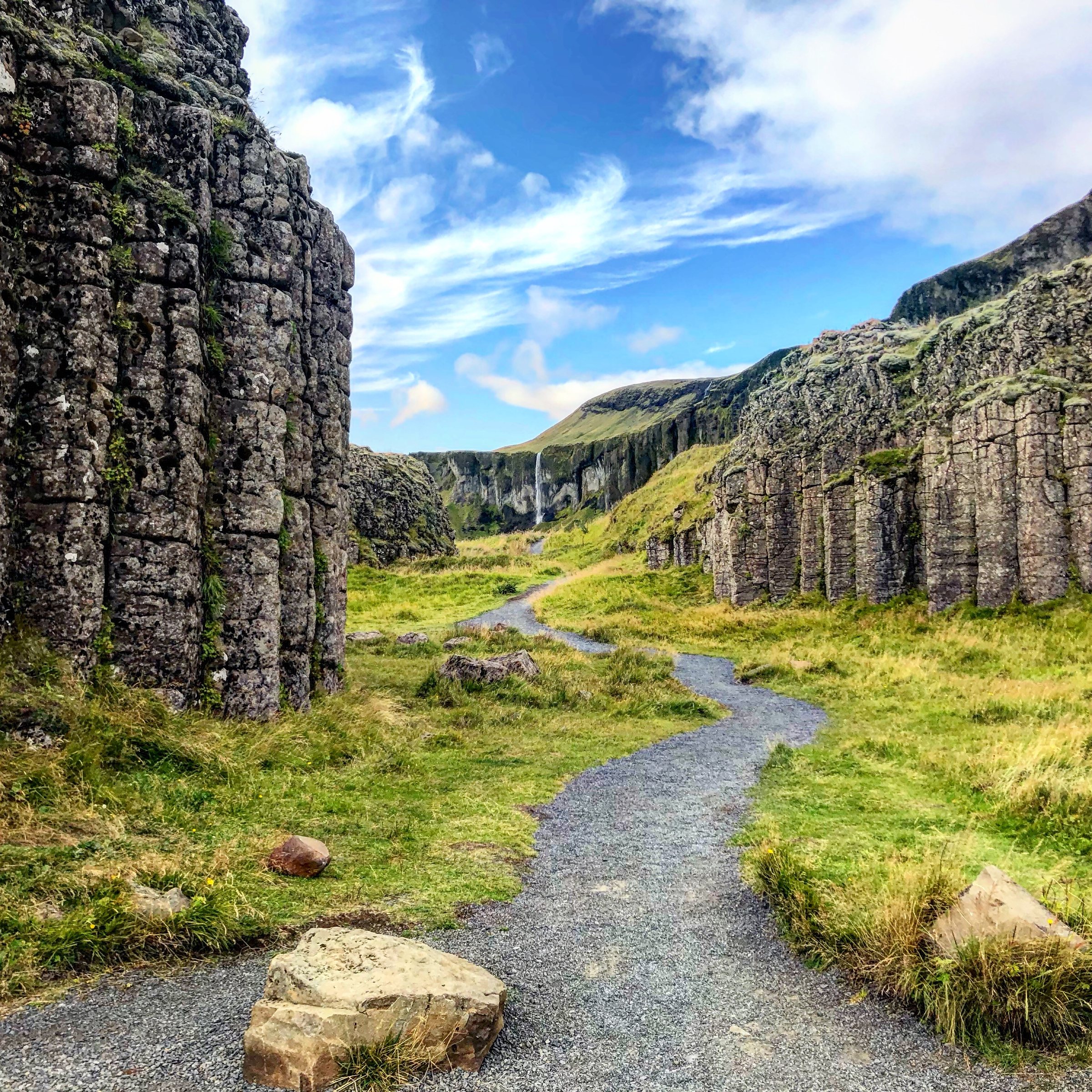 basalt columns at Dverghamrar Iceland